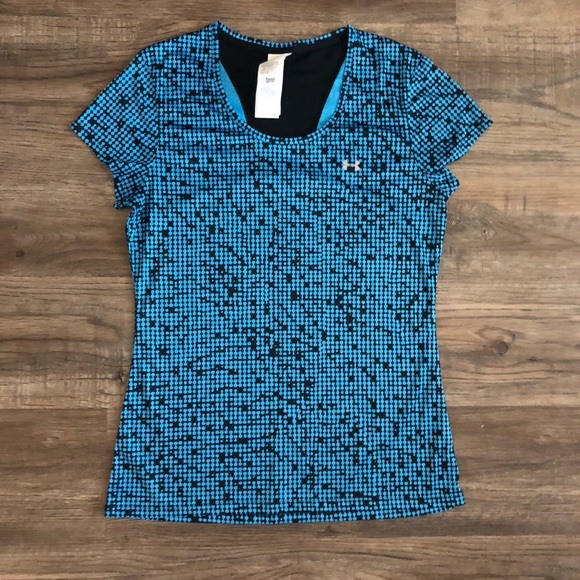 Under Armour Tops - Blue Patterned Under Armour Top